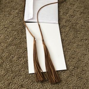 Wrap Around Choker with Hanging Tassels